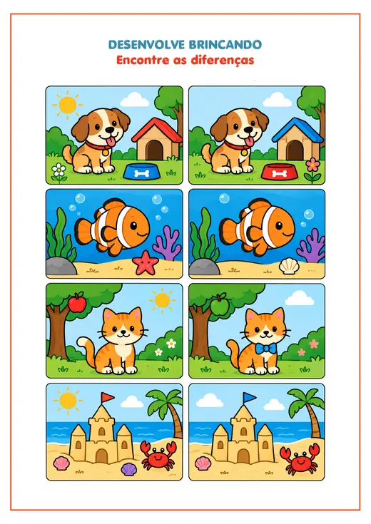 Atividade Encontre as diferenças